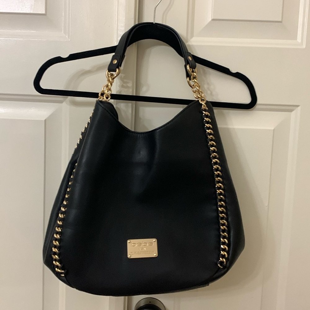 New✨BEBE✨LARGE VEGAN SHOULDER BAG✨14.5" LONG X 12.5" TALL X 4.5" DEEP✨